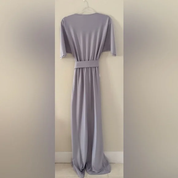 👗 NWT Women’s Long Semi-Formal Short Sleeve V-Neck Floor Length Maxi Dress.KOH - Picture 10 of 12